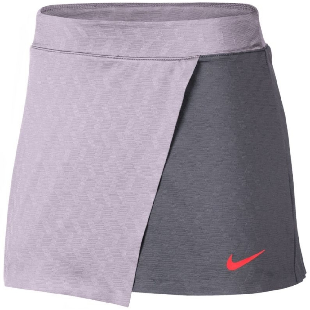 Nike Court Dri-FIT Maria Tennis Skirt Skort Carbon‎ Crimson Size L